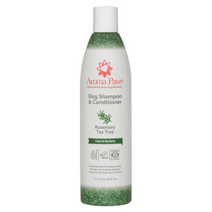 Aroma Paws Yeast & Bacteria Healing Shampoo Rosemary Tea Tree 405ml