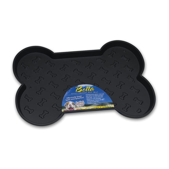Loving Pets Small Black Spill-proof Dog Mat