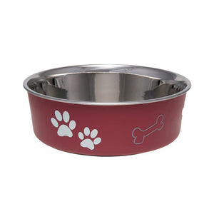 Loving Pets Bella Bowl Classic Merlot Medium