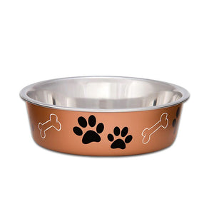 Loving Pets Bowl Metallic Copper Medium