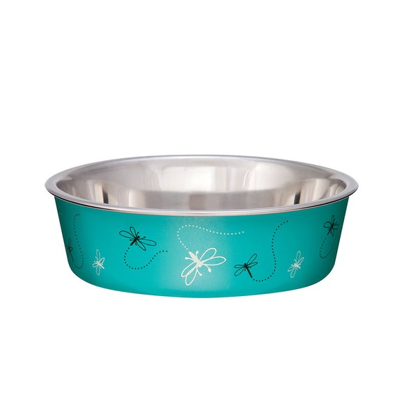 Loving Pets Dog Bowl Dragonfly Turquoise Small
