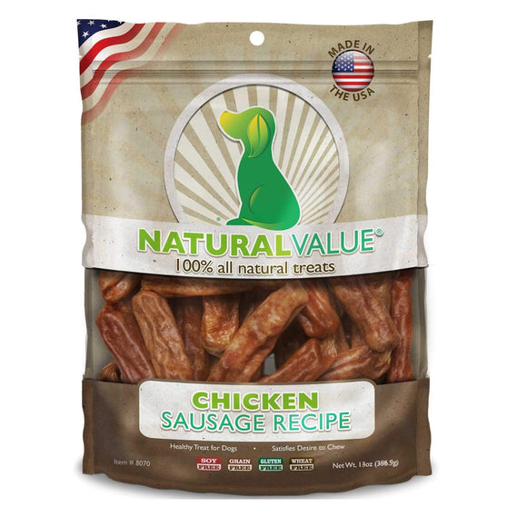 Loving Pets Treat Natural Value Sausages Chicken 368.5g