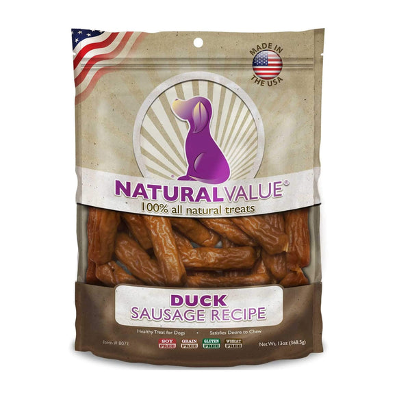 Loving Pets Natural Value Sausages Duck 368.5g