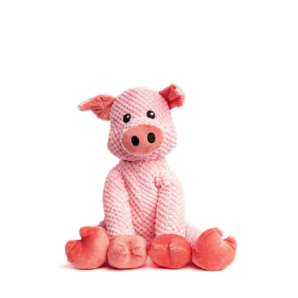 Outward Hound Fattiez Pig Plush Dog Toy, Pink, Small