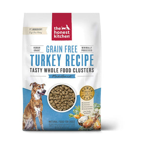 The Honest Kitchen Dry Dog Food Whole Food Clusters Grain Free Turkey Recipe 20lbs