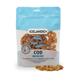 Icelandic+ Dog Treat Mini Cod Fish Chips 3oz