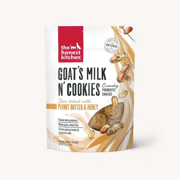 The Honest Kitchen Goats Milk Cookies Peanut Butter Dog Treats 8oz