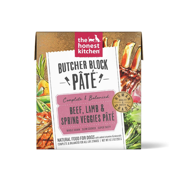 The Honest Kitchen Butcher Block Pate Beef Lamb Veggies 298g