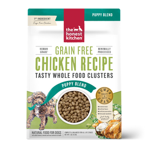 The Honest Kitchen Dry Dog Food Whole Food Clusters Grain Free Puppy Chicken 1lb