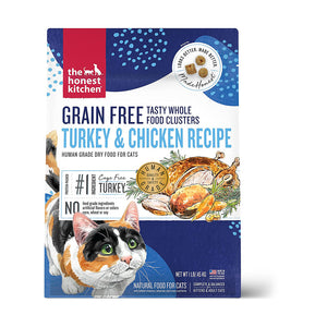 The Honest Kitchen Tasty Whole Food Clusters Grain-free Turkey & Chicken Recipe Cat Food 453g