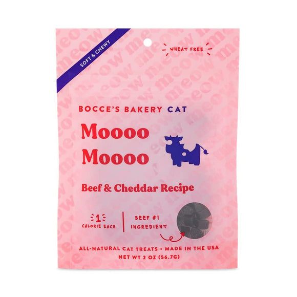 Bocce's Bakery Moooo Moooo Beef & Cheddar Recipe Cat Treats 56.7g