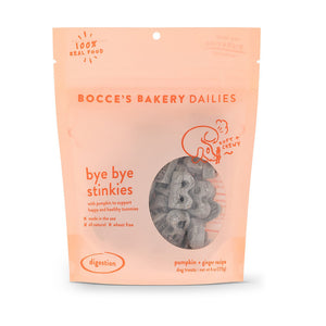 Bocce's Bakery Dailies Bye Bye Stinkies Digestion Pumpkin & Ginger Dog Treats 170g