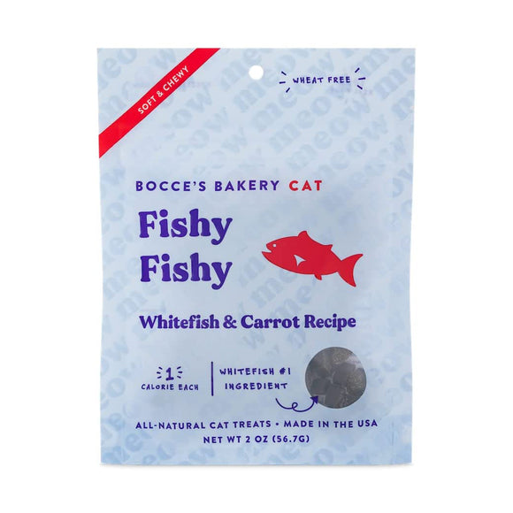 Bocce's Bakery Fishy Fishy Whitefish & Carrot Recipe Cat Treats 56.7g