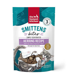 The Honest Kitchen Smittens Bites Dehydrated Herring Recipe Cat Treats 56g