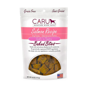Caru Dog Treat Soft 'n Tasty Bites Grain Free Salmon 113g