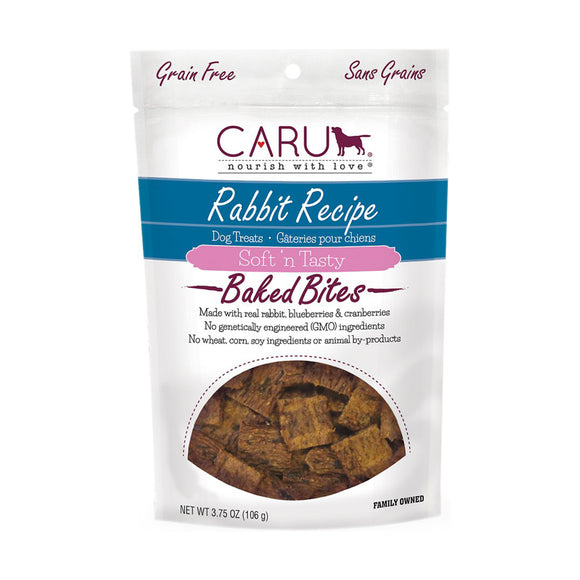 Caru Dog Treat Soft 'n Tasty Bites Grain Free Rabbit 106g