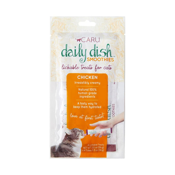 Caru Cat Treat Daily Dish Smoothies Lickable Chicken 4pcs/ 56 g