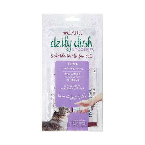 Caru Cat Treat Daily Dish Smoothies Lickable Tuna 4pcs/56 g