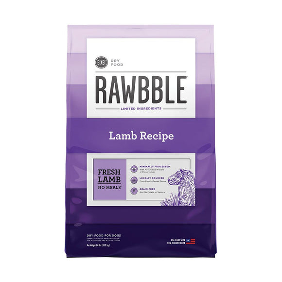 Bixbi Dry Dog Food Rawbble Limited Ingredients Lamb 10.9kg
