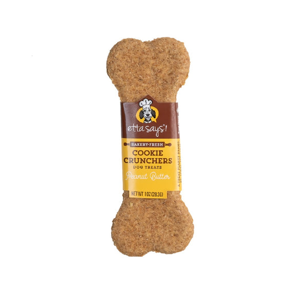 Etta Says! Cookie Crunchers Peanut Butter Dog Treats 5in 28.3g