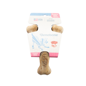 Benebone Toy Wishbone Bacon Puppy Medium