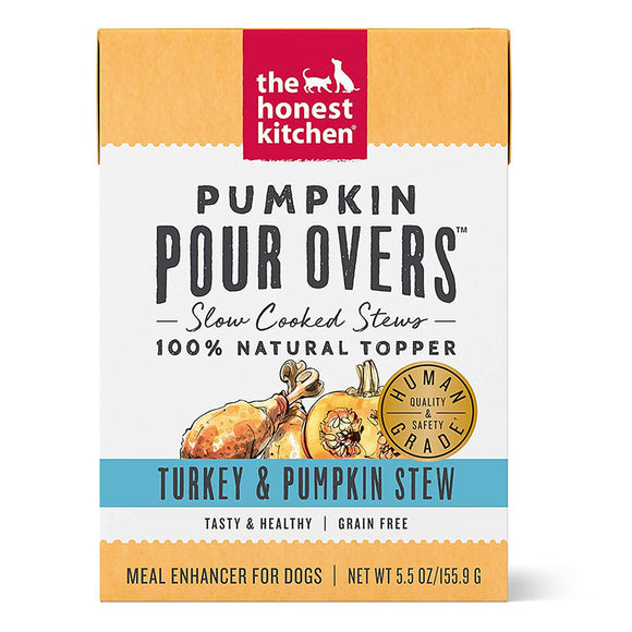 The Honest Kitchen Dog Treat Pour Overs Pumpkin Turkey 156g