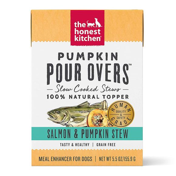 The Honest Kitchen Dog Treat Pour Overs Pumpkin Salmon 156g