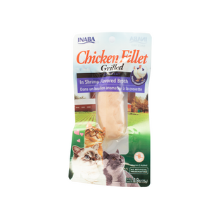 Inaba Grilled Chicken Fillet in Shrimp Flavored Broth Cat Treat 25g