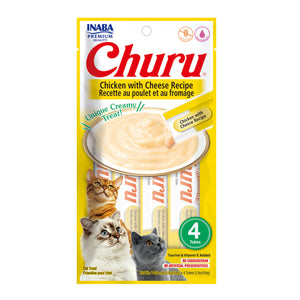Inaba Churu Chicken Cheese Recipe Cat Treats 14g x 4 tubes