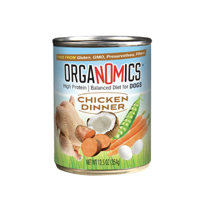 Evanger's Organomics Chicken Dinner Wet Dog Food 354g