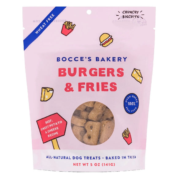 Bocce's Bakery Burger & Fries Dog Treats 141g