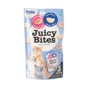 Inaba Juicy Bites Chicken & Tuna Flavor Cat Treats 11.3g x 3-pack