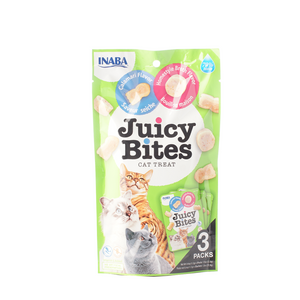 Inaba Juicy Bites Calamari & Homestyle Broth Flavor Cat Treats 11.3g x 3-pack