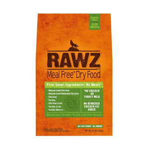 RAWZ Dry Dog Food Meal Free Chicken & Turkey 10lb