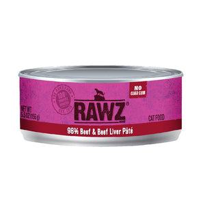 Rawz Cat Canned 96 Beef & Liver 155g