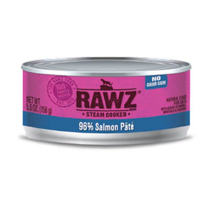 Rawz Canned Cat Food 96% Salmon 155g