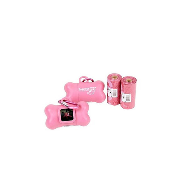 GoGo Poop n' Go Pink Dispenser with Refill