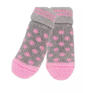 Puppia Sock Polka Dot Grey Small