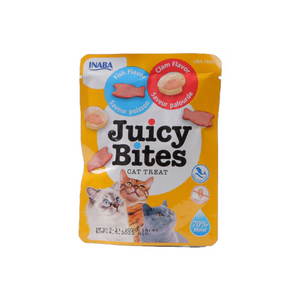 Inaba Juicy Bites Fish & Clam Flavor Cat Treat Trial Size