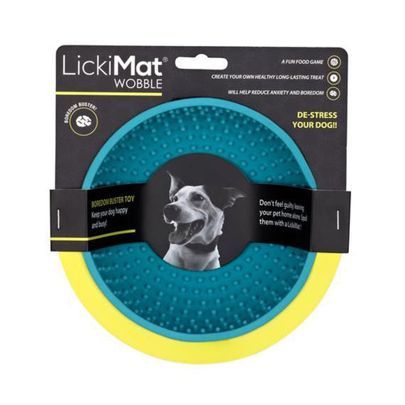 LickiMat Dog Bowl Wobble Turquoise