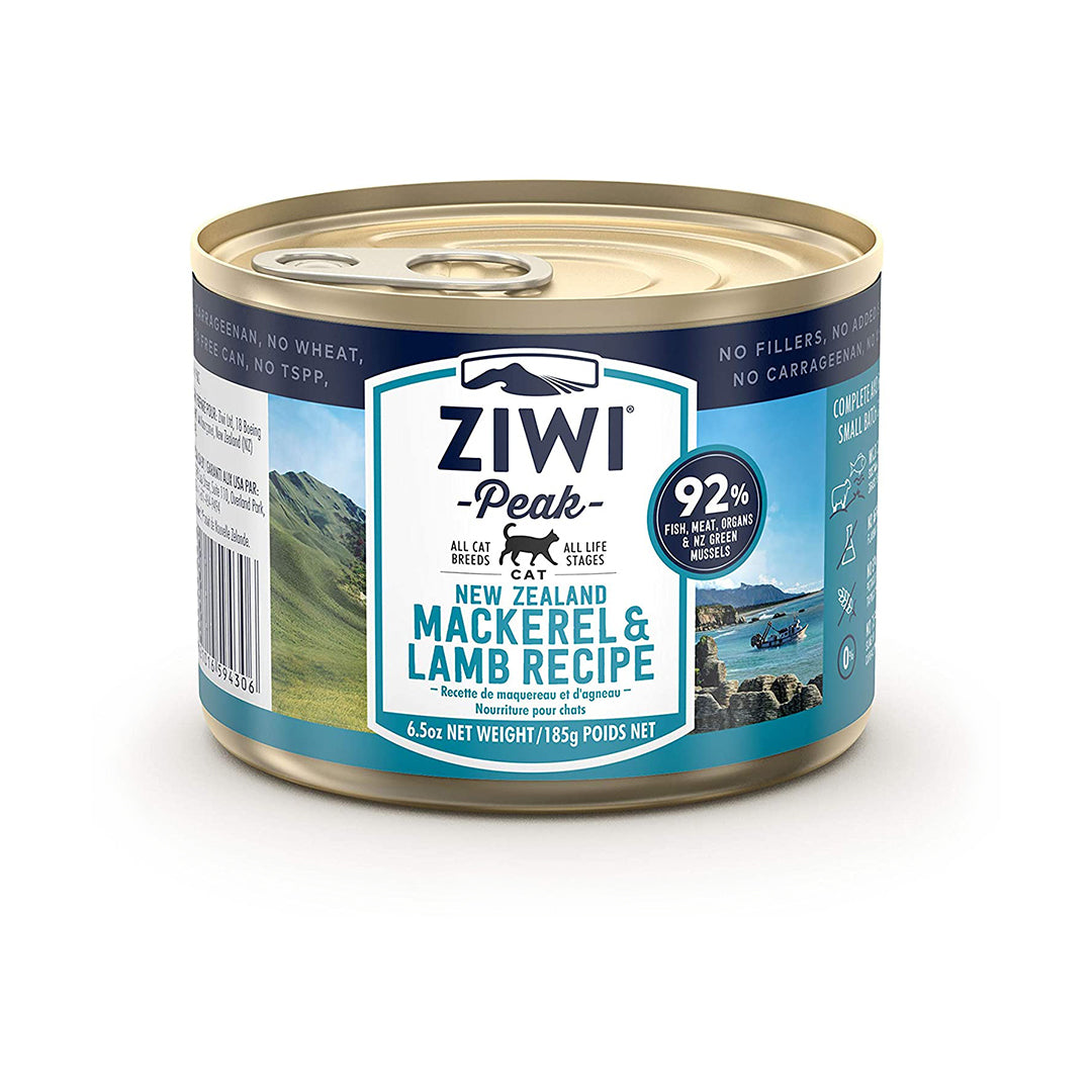 Ziwi Peak Cat Canned Food Mackarel Lamb Recipe 185g Bow Wow