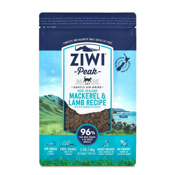Ziwi Peak Cat Dry Food Mackarel & Lamb Recipe 2.2 Lb