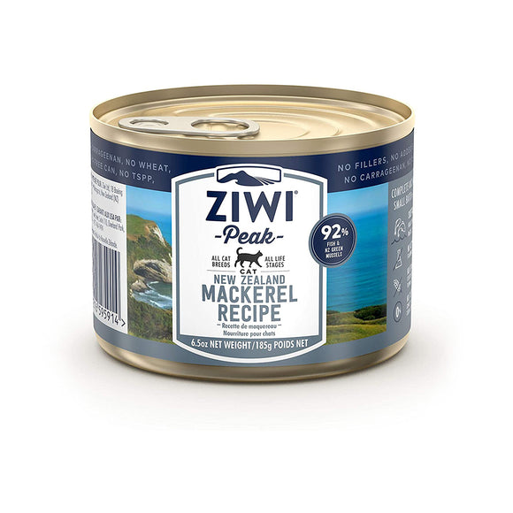 Ziwi Peak Canned Cat Food NZ Mackerel Recipe 185g