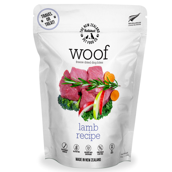 Woof Freeze Dried Lamb Dog Food 50g