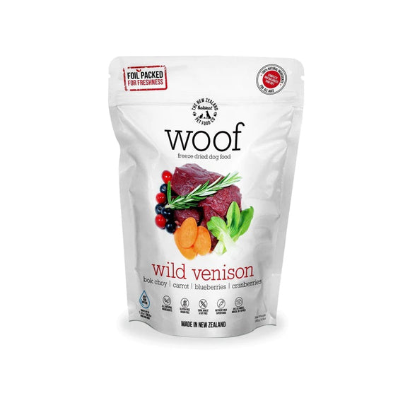 Woof Freeze Dried Wild Venison Dog Food 280g