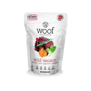Woof Freeze Dried Wild Venison Dog Food 1.2kg