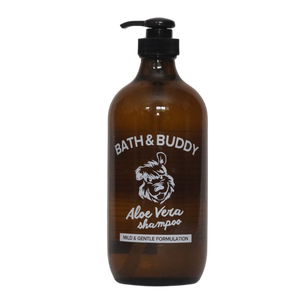Bath & Buddy Pet Shampoo Aloe Vera 500ml Glass Bottle