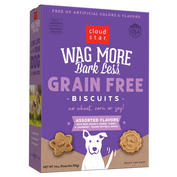 Cloud Star Wag More Bark Less Oven Baked Grain Free Assorted Flavors 396g