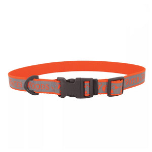 Coastal Pet Water & Woods Adjustable Orange Reflective Dog Collar Medium