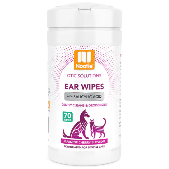 Nootie Ear Wipes with Salicylic Acid Japanese Cherry Blossom 70 Ct